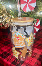 Load image into Gallery viewer, Gingerbread glass cup
