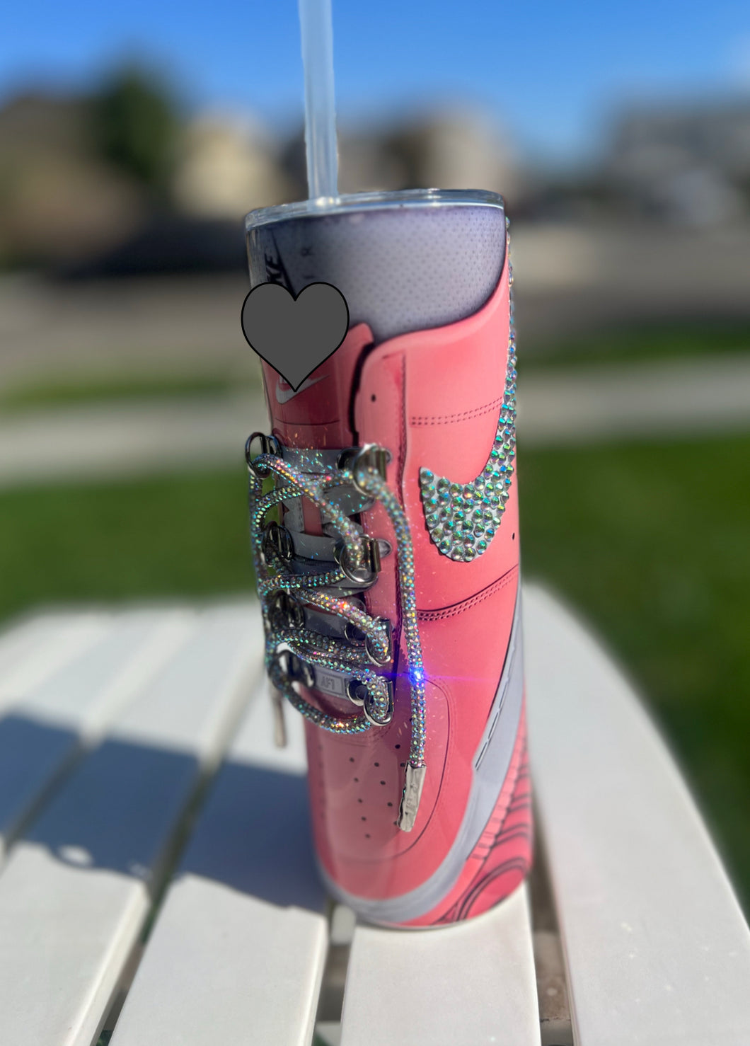 Blinged sneaker tumbler