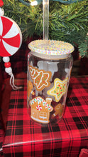 Load image into Gallery viewer, Gingerbread glass cup
