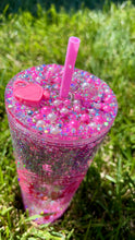 Load image into Gallery viewer, Barbie glitter Snow globe tumbler
