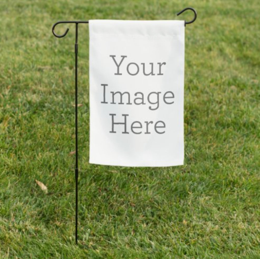 Garden flags with pole