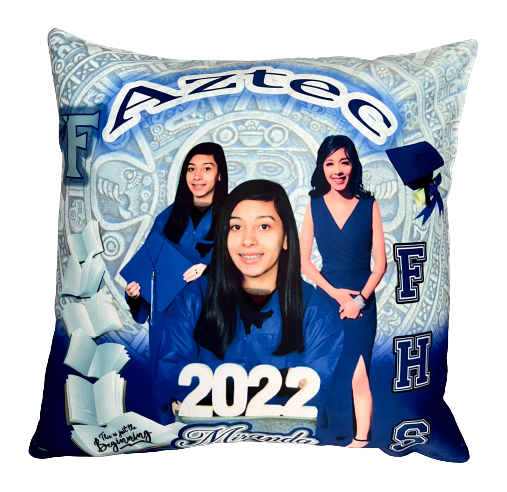 Graduation satin pillow